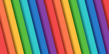 Abstract Rainbow Of Colored Lines