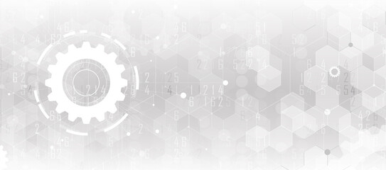 Technology data background, idea of global business solution