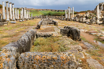 Wall Mural - Remains of the roman city of Perge, Antalya, Turkey.