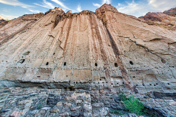 Wall Mural - bandelier national monument ancient caves new mexico usa