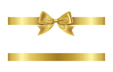 Gold Ribbon And Bow