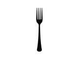 Fototapeta Dziecięca - Cutlery on a transparent background. Fork knife and spoon silhouettes. Vector
