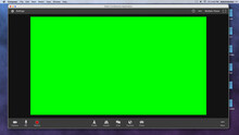 Generic Video Conferencing Interface With Green Screen Frame For Compositing Over Video