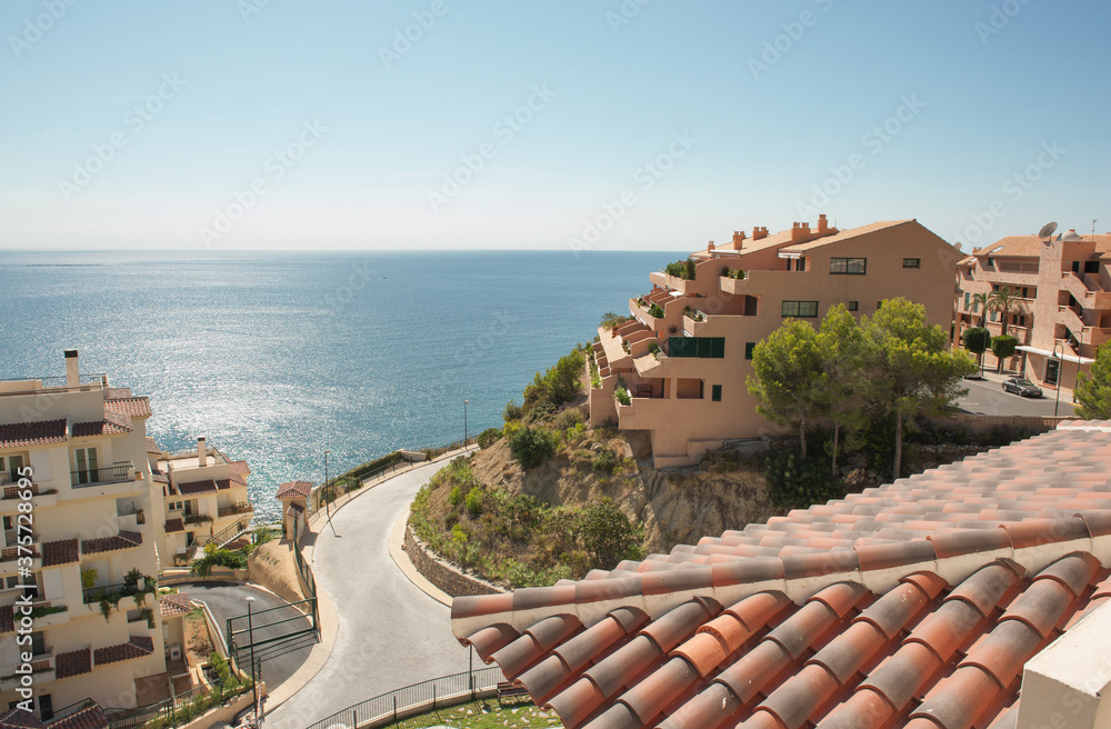 Sea view from modern luxury apartment building Stock Photo | Adobe Stock