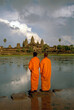 © Gavin Hellier Photography/Stocksy - Buddhist monks in front of Angkor Wat, Angkor, UNESCO World Heritage Site, Siem Reap, Cambodia