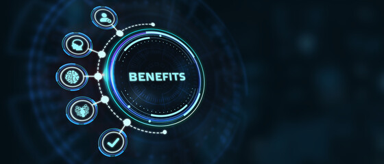 Employee benefits help to get the best human resources. Business concept.