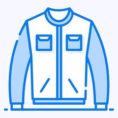 Wall Mural - 
Trendy vector design of army jacket icon
