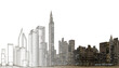 modern city panorama 3d illustration
