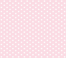 White Polka Dot Pattern Lecture On White Background. Polka Dot Seamless Pattern Background. Pink Polka Dot Pattern