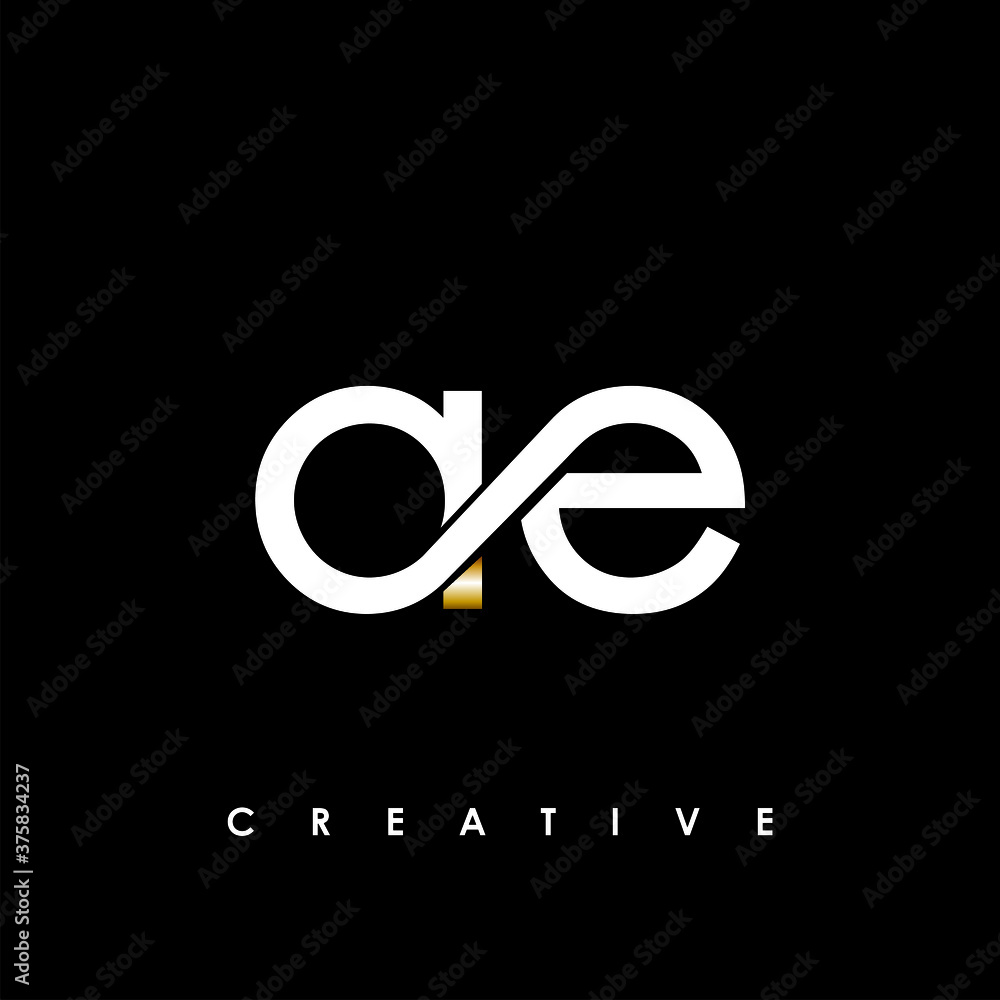 AE Letter Initial Logo Design Template Vector Illustration Stock Vector ...