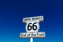 Route 66 End Of The Trail In Santa Monica