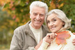 © aletia2011 - Beautiful senior couple smiling in the park
