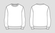 Sweatshirt. Technical sketch of clothes. Fashion vector illustration