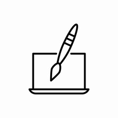 Outline web design icon.Web design vector illustration. Symbol for web and mobile
