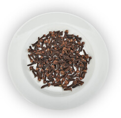 spice cloves isolated on white background