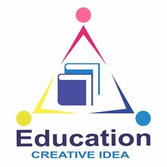 Education Logo Template. Think idea concept