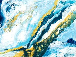 Obraz na płótnie fala morze olej wzór woda