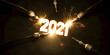 Chiffre 2021 en fusion - carte de vœux 