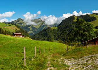 Gruyere mountain range, Switzerland 