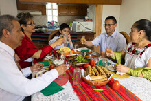 A Mexican Family Toasting