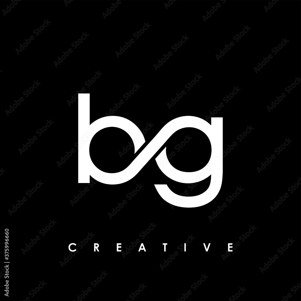 bg Letter Initial Logo Design Template Vector Illustration Stock Vector ...