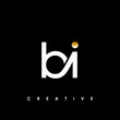 bi Letter Initial Logo Design Template Vector Illustration