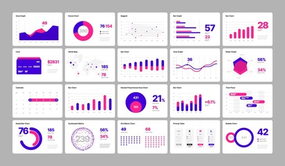 Wall Mural - infographic elements for business layout, presentation template, flyer, leaflet and corporate report