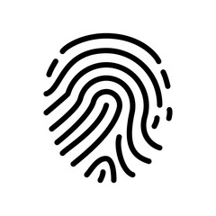 Wall Mural - Fingerprint icon