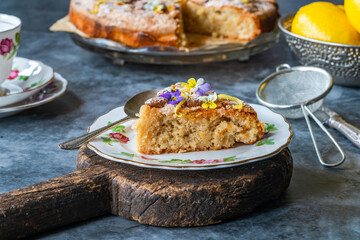 Canvas Print - Almond and lemon cake