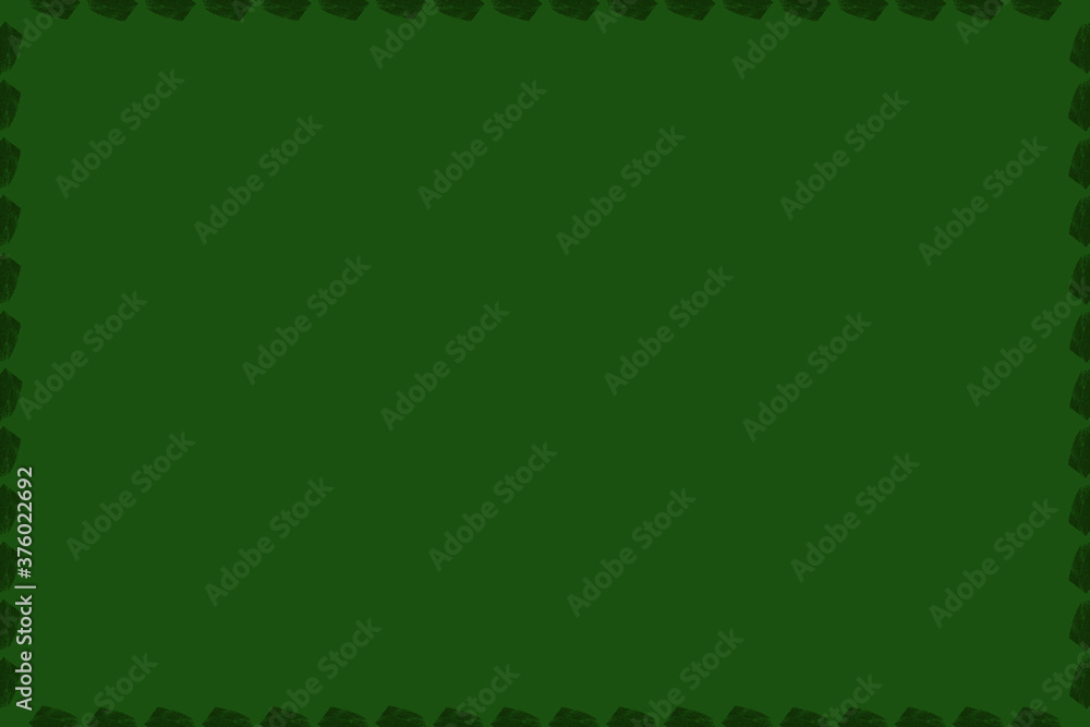 Green pattern border design on Dark green background .Abstract ...
