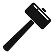 Tiler sledge hammer icon. Simple illustration of tiler sledge hammer vector icon for web design isolated on white background