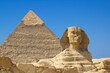 Great Pyramids of Giza, Egypt. Pyramid of Khufu, Karfe and Menkaura