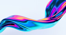 Abstract 3d Render, Colorful Background Design, Modern Illustration