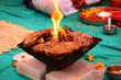 Hawan Kund in Holly Pooja in Traditional Indian Way
