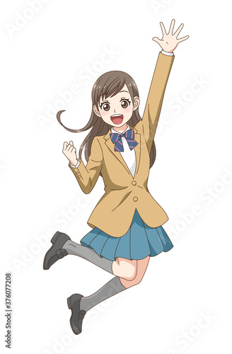 ジャンプする家族 女子中学生 Stock Vector Adobe Stock ジャンプする家族 女子中学生 Stock Vector Adobe Stock