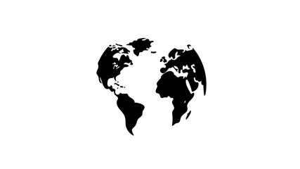 Wall Mural - earth continents icon vector design