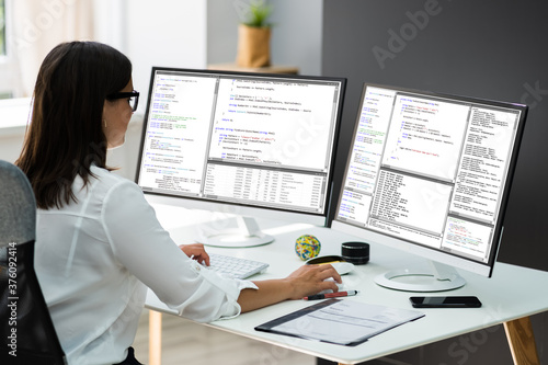 Fototapeta na szkło Work From Home