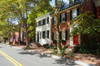 Street view of historical Georgetown houses - Washington D.C. United States of America