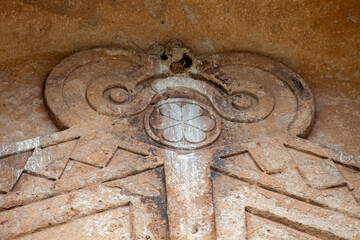 Midas Monument of Ancient Midas City in Yazilikaya, Eskisehir,