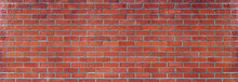 Red Brick Wall Panoramic