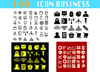 Sticker - 140 Icon Business and Finance for any purposes website mobile app presentation