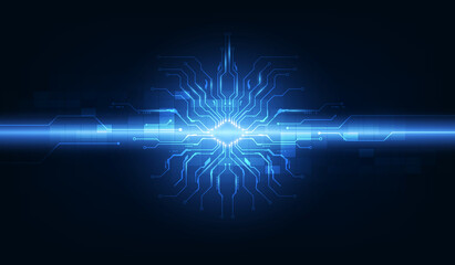 Abstract digital technology operating system background template vector design