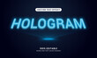 © YKW Stock - Hologram Text Effect. Simple, modern, and  futuristic. Easy to edit. Vector illustration.