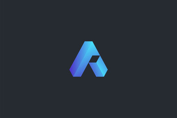 Technology Letter A Logo Template