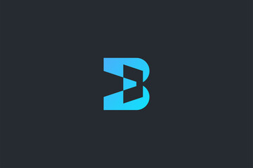 Technology Letter b Logo Template