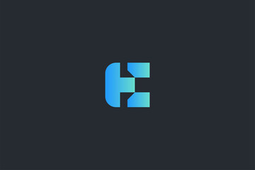 Technology Letter E Logo Template