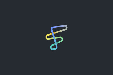 Technology Letter F Logo Template