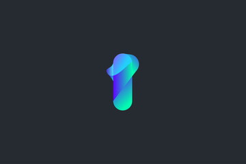Technology Letter I Logo Template