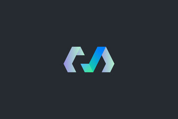 Technology Letter M Logo Template