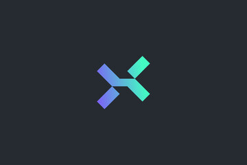 Technology Letter X Logo Template